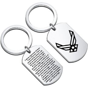 Gzrlyf US Air Force Keychain Air Force Gifts for Airman Air Force Veteran Keychain Gift Military Deployment Gifts(Keychain)