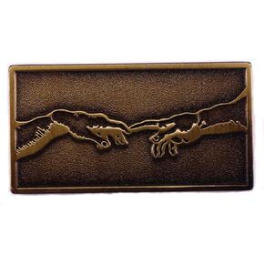 Creation of Adam Michelangelo Painting Art Sistine Chapel 1.6" Enamel Pin Badge