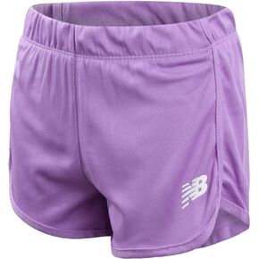 New Balance Girls' Active Shorts - 2 Piece Athletic Performance Mesh Running Shorts - Dolphin Gym Shorts for Girls (8-16)