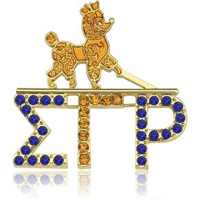 Rhinestone SGRho Sorority Brooch Pin for Women Sigmaa Gamma Rho Gift Greek Sorority Jewelry Paraphernalia Gift for Soror