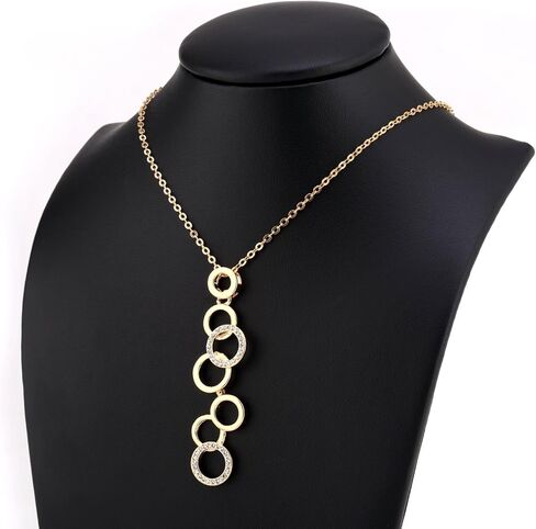 كروكيل عقد اوليمبيكس مطلي بالذهب عيار 18 قيراط من فيل سو كول مصنوع من الكريستال النمساوي - 5061040 in Kuwait