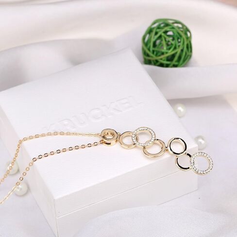 كروكيل عقد اوليمبيكس مطلي بالذهب عيار 18 قيراط من فيل سو كول مصنوع من الكريستال النمساوي - 5061040 in Kuwait