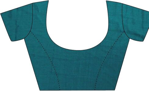 ساري نسائي من SIRIL شيفون شيفون مطبوع، دانتيل، شرابة (حزام) مع قطعة بلوزة غير مخيطة in Kuwait