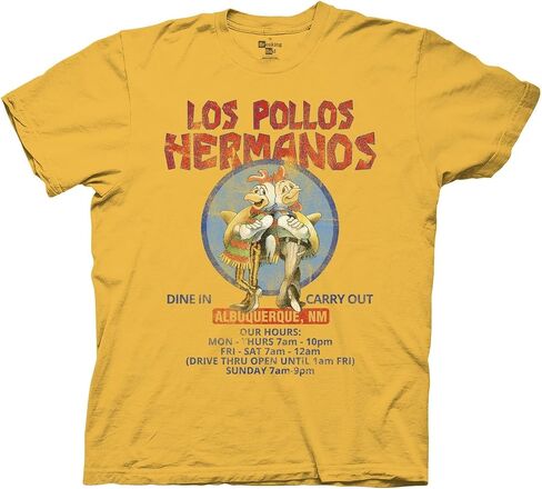 تي شيرت Ripple Junction Breaking Bad Los Pollos Hermanos للرجال البالغين in Kuwait