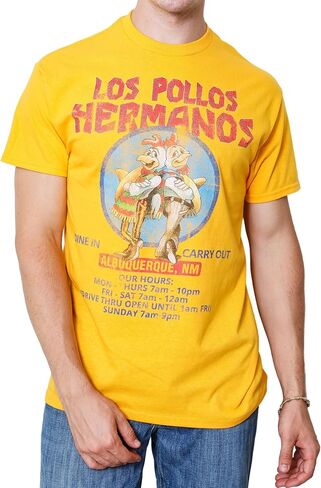 تي شيرت Ripple Junction Breaking Bad Los Pollos Hermanos للرجال البالغين in Kuwait