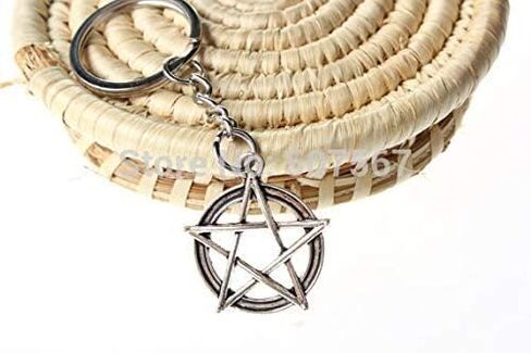 Pentagram Keychain, Pentacle Keyring, Protection Charm, Wiccan Gift, Halloween Keychain, Witchy Gift, Pentagram Keyring, Pentacle Keychain in Saudi Arabia