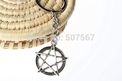 Pentagram Keychain, Pentacle Keyring, Protection Charm, Wiccan Gift, Halloween Keychain, Witchy Gift, Pentagram Keyring, Pentacle Keychain in Saudi Arabia
