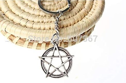 Pentagram Keychain, Pentacle Keyring, Protection Charm, Wiccan Gift, Halloween Keychain, Witchy Gift, Pentagram Keyring, Pentacle Keychain in Saudi Arabia