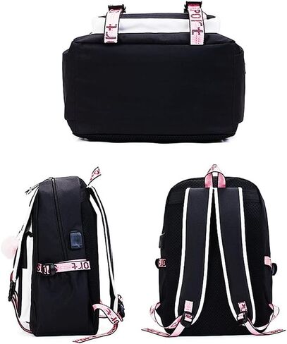 Casual Backpack Laptop Backpack,Women 15.6 Inches College Laptop Bag Stylish Travel Outdoor Daypack Bags Vintage Daypacks for Women 11.8 in * 8.26 in * 17.3 in, Multicolor, Large, Kpop Fashion in Kuwait