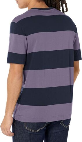 BOSS Men's Horizontal Stripe Short Sleeve T-Shirt in Saudi Arabia