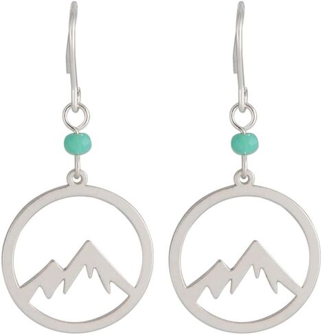 أقراط متدلية على شكل قرص جبلي من LAONATO مطلية بالنحاس in Kuwait