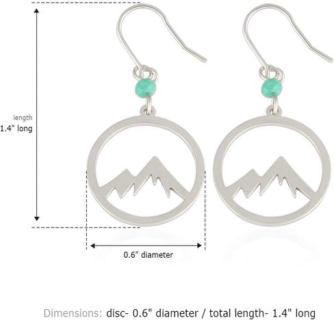أقراط متدلية على شكل قرص جبلي من LAONATO مطلية بالنحاس in Kuwait