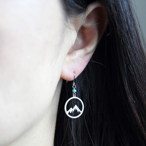 أقراط متدلية على شكل قرص جبلي من LAONATO مطلية بالنحاس in Kuwait