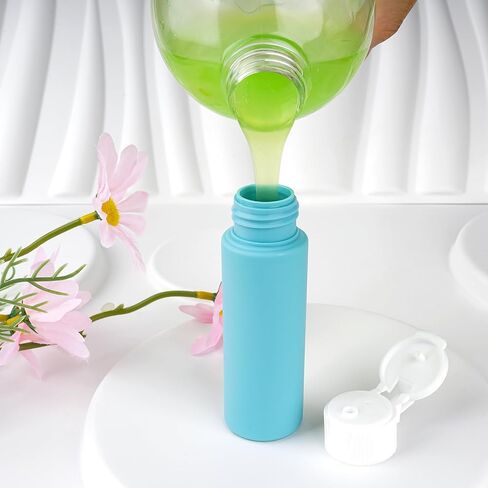 Wowang Travel Bottles for Toiletries 1.7oz/50ml 4 Pack TSA Approved Squeeze Bottles Leak Proof Travel Size Containers for Shampoo Lotion in Kuwait