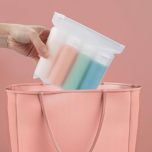 Wowang Travel Bottles for Toiletries 1.7oz/50ml 4 Pack TSA Approved Squeeze Bottles Leak Proof Travel Size Containers for Shampoo Lotion in Kuwait