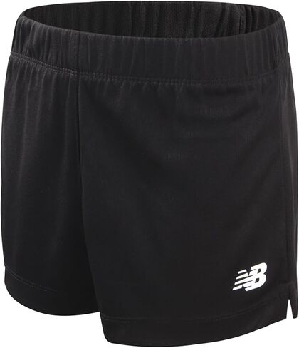 New Balance Girls' Active Shorts - 2 Piece Athletic Performance Mesh Running Shorts - Dolphin Gym Shorts for Girls (8-16) in Saudi Arabia