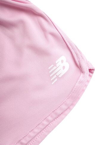 New Balance Girls' Active Shorts - 2 Piece Athletic Performance Mesh Running Shorts - Dolphin Gym Shorts for Girls (8-16) in Saudi Arabia