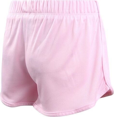 New Balance Girls' Active Shorts - 2 Piece Athletic Performance Mesh Running Shorts - Dolphin Gym Shorts for Girls (8-16) in Saudi Arabia