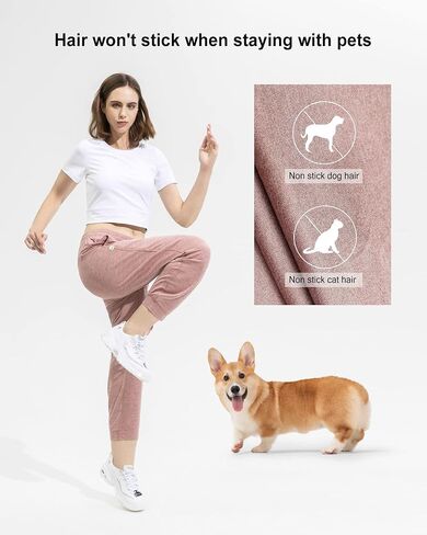 maamgic Womens Joggers Stretch Comfy Jogger Pants with Zipper Pockets Athletic Pants for Workout Running Jogging in Saudi Arabia