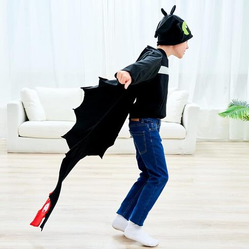 عباءة كاجستر للأطفال، عباءة تنين، قطعة واحدة، أزياء الهالوين التنكرية in Kuwait