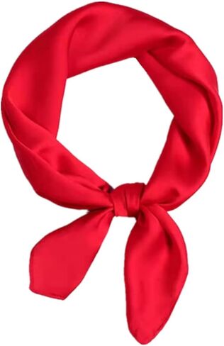 pure color square scarf head scarf neckerchief for Women 27 by 27 Inch in Kuwait