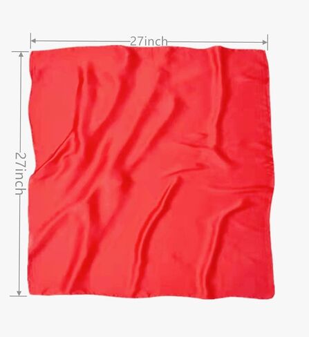 pure color square scarf head scarf neckerchief for Women 27 by 27 Inch in Kuwait