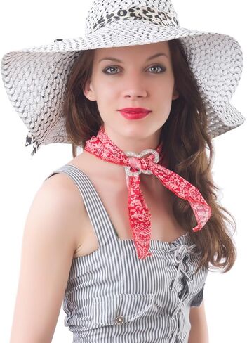 Lusofie 15Pcs Scarf Rings and Slides for Scarves Metal Shirt Clips Ring Clip with Rhinestone Pearl Circle Corner Knotted Button Shawl Buckle for Women Girls in Saudi Arabia
