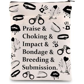 Book Sleeve for Readers of Spicy Books Smut Book Lover Gift Smut Reader Book Cover Smutty Book Club Gift Reading Gift (Praise Choking)