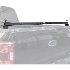 JOYTUTUS Truck Bed Rear Bar Back Rack Compatible with 2015-2024 F150 & 2017-2024 F250 F350, Back Racks for Trucks, No-Drill Truck Bed Stake Pocket Rack, Truck Rack On Top Tonneau Cover