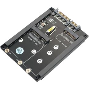 2 in 1 MSATA and B Key SSD to 2.5" SATA III with Frame Bracket Retain mSATA SSD as 7mm 2.5" SATA Drive