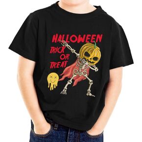 Halloween Costume for Kids, Spooky Pumpkin Halloween Boys Girls Kids Costume Funny Halloween Short Sleeve Tees Tops