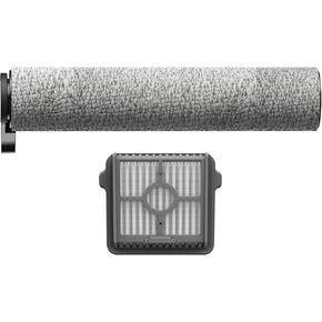 Genuine Replacement Parts for MOOKA S200 Wet Dry Vacuum Mops(1PACK Brush Roller + 1PACK Vacuum Filter)