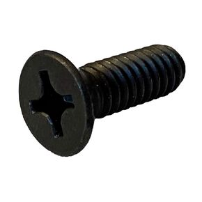 Small Parts 0607MPFB #6-32 x 7/16" Phillips Flat Machine Screw Fully Threaded Black Oxide (Pack of 100)