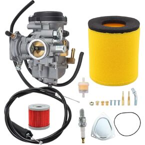 LTF300F Carburetor For Suzuki King Quad 300 Carb 2000-2002 Replace # 13200-39D22 With Throttle Cable