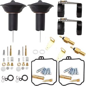 Carburetor Repair Kit Replacement for Yamaha V-Star 650 XVS650 Custom XVS650A Classic 1998-2016, Replacement for Yamaha V-Star 650 XVS650AT Silverado XVS650 Midnight Custom 2006-2010