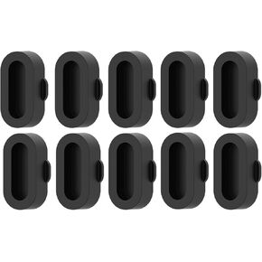 REYDA 10 Pack Dust Plugs Compatible for Garmin Fenix/Venu/Forerunner/Instinct/Vivoactive/Approach/Quatix/Tactix/Enduro/D2/Epix/Vivomove/Swim Series Watch, Soft Silicone Protector Anti Dust Plugs Caps