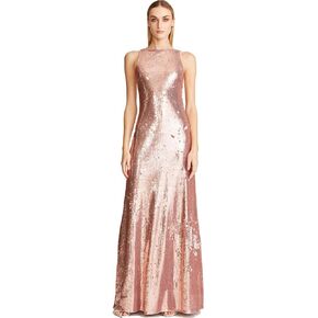 HALSTON Women's Madden Back Twist Gown