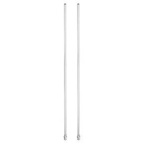 PATIKIL 8Ga x 12 Inch Stainless Steel Dispensing Needle Tips, 2Pcs Metal Glue Needle Tube Blunt Tips Luer Lock for Thick Glue Ink Lab, Silver