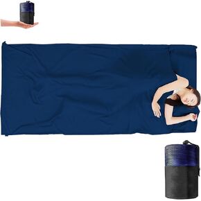 Sleeping Bag Liner Lightweight, Travel Sheet Sleeping Bag 220x90cm, Compact Sleeping Bag Liner for Backpacking Hotel& Hiking