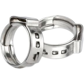 25 Pack 5/8 inch PEX Clamps, MISPIRE PEX Pipe Cinch Clamps Stainless Steel 304 Pinch Clamps for PEX Pipe Tubing Fitting Connections