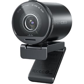 EMEET SmartCam S800-4K Webcam for Streaming, Sony 1/2'' Sensor, Supports HDR, PDAF&TOF Dual-autofocus, 1080P@60fps, 2 Noise-cancelling Mics, 40°-73° FOV, Perfect for Live Streaming&Online Meetings