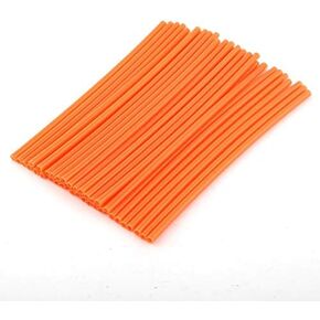 VGEBY 36Pcs Spoke Skins,Motorcycle Dirt Bike Enduro Wheel Motocross Spoke Skins Rims Covers Road Guard Wraps Coats -10 Colors (Color : Orange) Bike Spoke Decorations