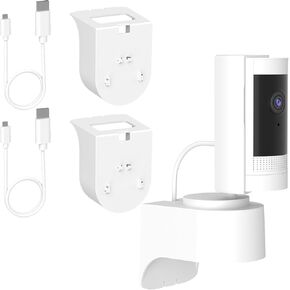 2 حزمة من حامل الكاميرا الدائري الداخلي للكاميرا الداخلية الدائرية، حامل تثبيت على الحائط بالقابس وكاميرا داخلية دائرية 360 درجة للكاميرا الداخلية الدائرية (الكاميرا الحلقية غير متضمنة) in Kuwait