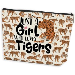 Cute Animal Print Makeup Bag, Animal Lover Gifts for Women, Animal Theme Birthday Decorations for Female Girl Sister Daughter Niece Friend Graduation Friendship, Cosmetic Bag Travel Toiletry Bag