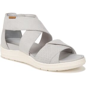 Dr. Scholl's Shoes Womens Time Off Fun Sandal Vapor Grey Microfiber 6 M