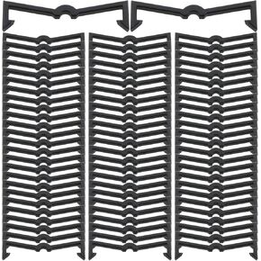 100pcs Plastic Pegboard Hook Locks Pegboard Display Organizer Peg Board Hook Clip Retainers Fit 1/4 Inch and 1/8 Inch Pegboards