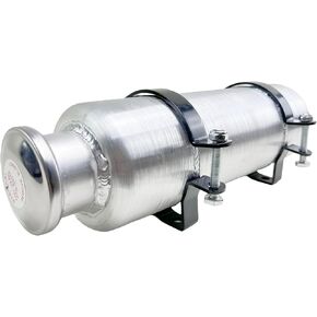 JSD 0.58 Gallon Auxiliary Vertical Small Fuel / Gas Tank Aluminum 4 x 12 inch 1/8" NPT Outlet