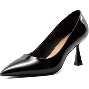 Women's Kitten Heels Closed Pointed Toe Pumps Shoes Stiletto Heels Party Dress Wedding Business Office Work Shoes