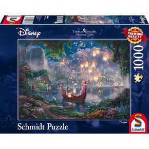 Schmidt Spiele 59480 Disney Rapunzel Thomas Kinkade Repelsteeltje Jigsaw Puzzle, Multi-Colour, 1000 stukjes