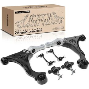 A-Premium Set of 6, Front Lower Control Arm, Sway Bar Link, Lower Ball Joint, Compatible with Hyundai Sonata 2006 2007 2008 2009 2010